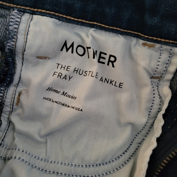 Mother Jeans Hustler Ankle Fray Home Movies sz 29 - Picture 3 of 4
